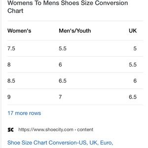 Women S Jordan Size Chart